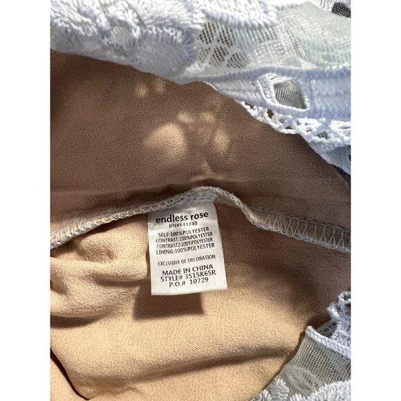 Elegant Sheer Floral Lace Pencil Skirt by Endless Rose - Picture 4 of 4